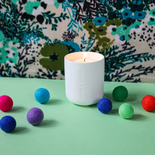 Mediterranean Apricot Love + Light Engraved Ceramic