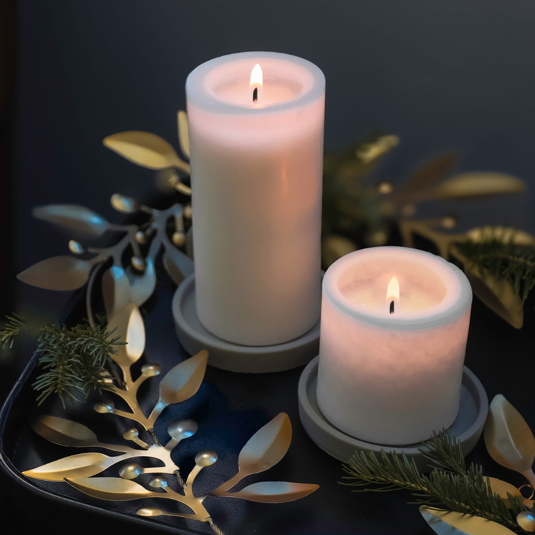 Concrete Pillar Trays for GoodLight Candles