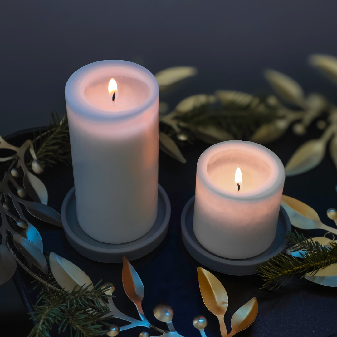 Concrete Pillar Trays for GoodLight Candles
