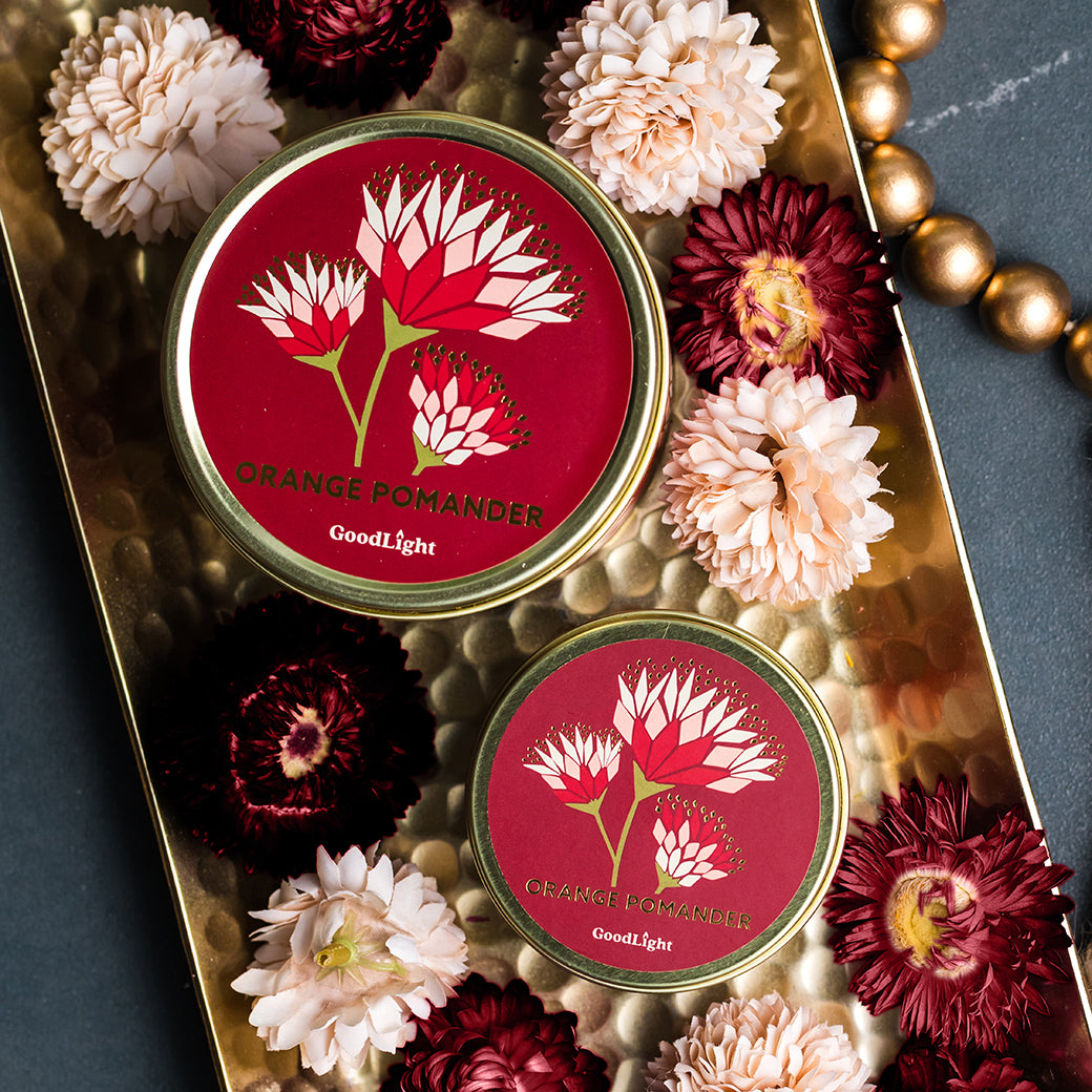 Orange Pomander Flora Lumina Tins