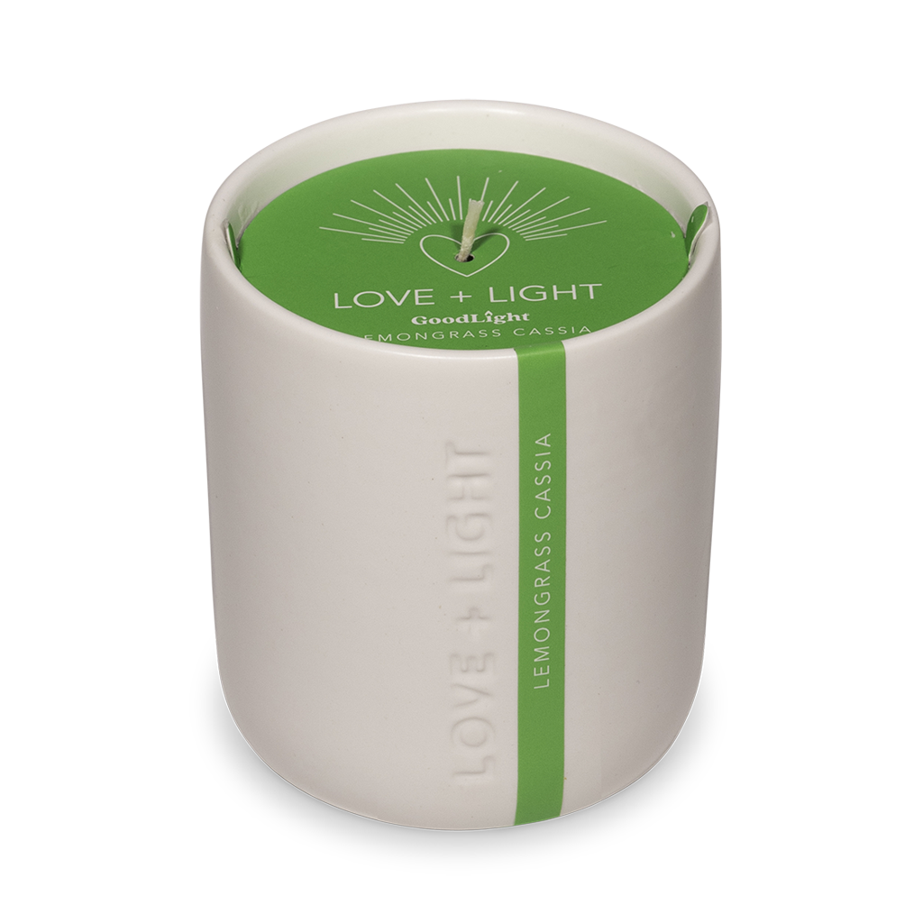 Lemongrass Cassia Love + Light Engraved Ceramic