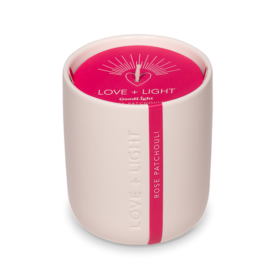 Rose Patchouli Love + Light Engraved Ceramic