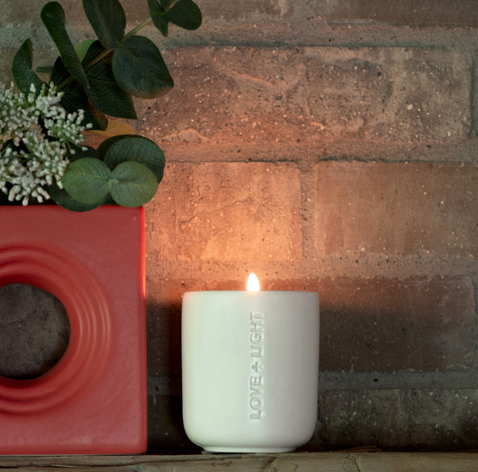 Rose Patchouli Love + Light Engraved Ceramic