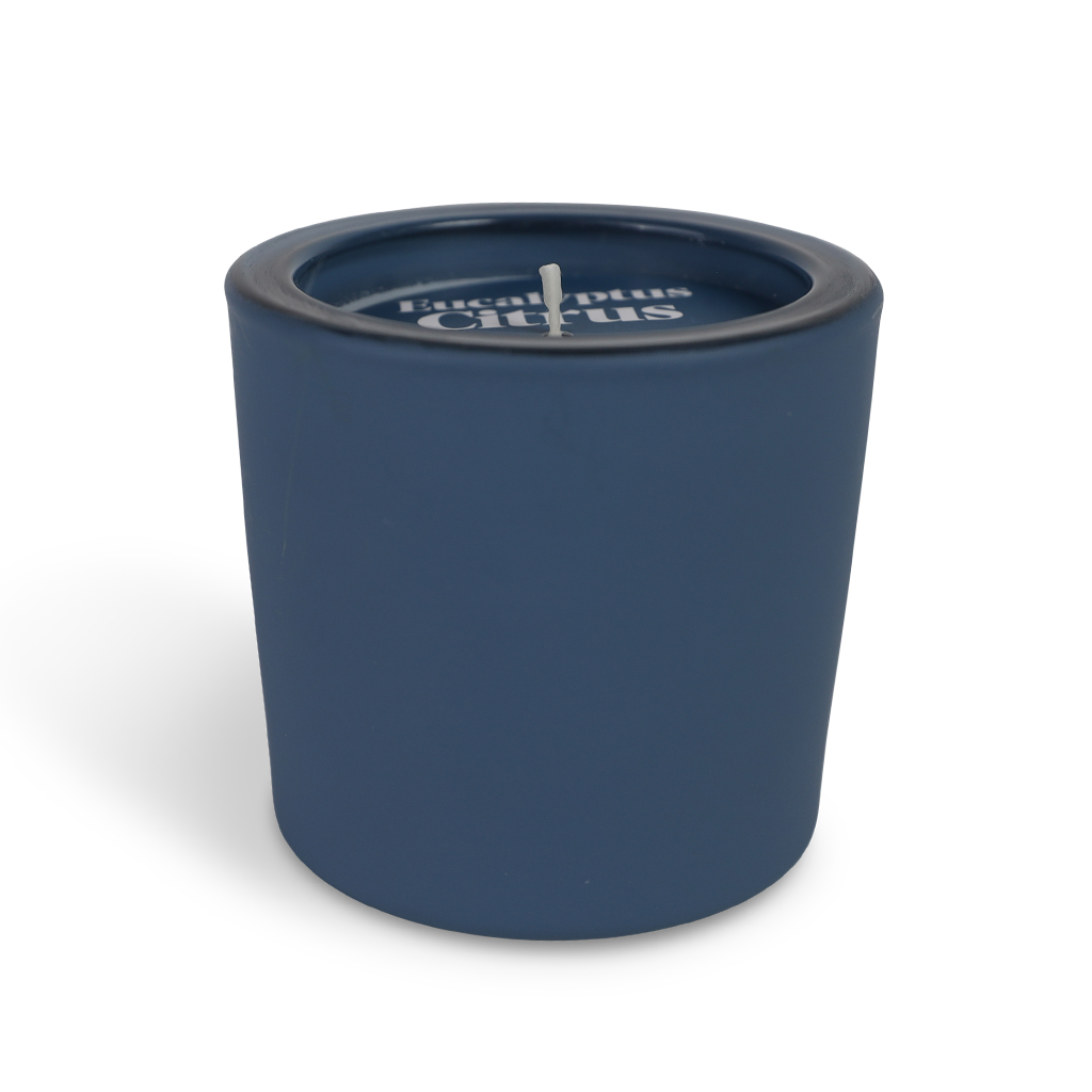 Eucalyptus Citrus Matte Poured Glass Votive