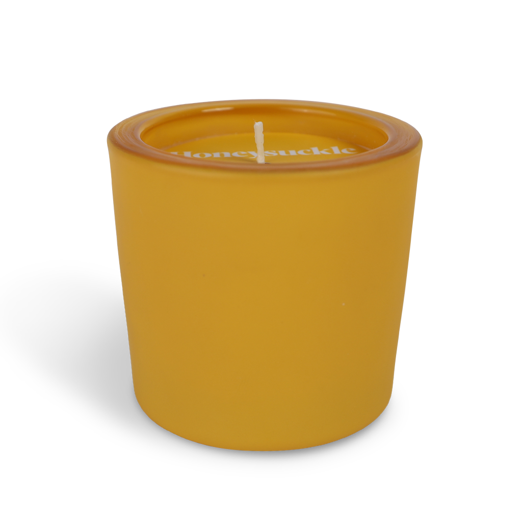 Honeysuckle Matte Poured Glass Votive