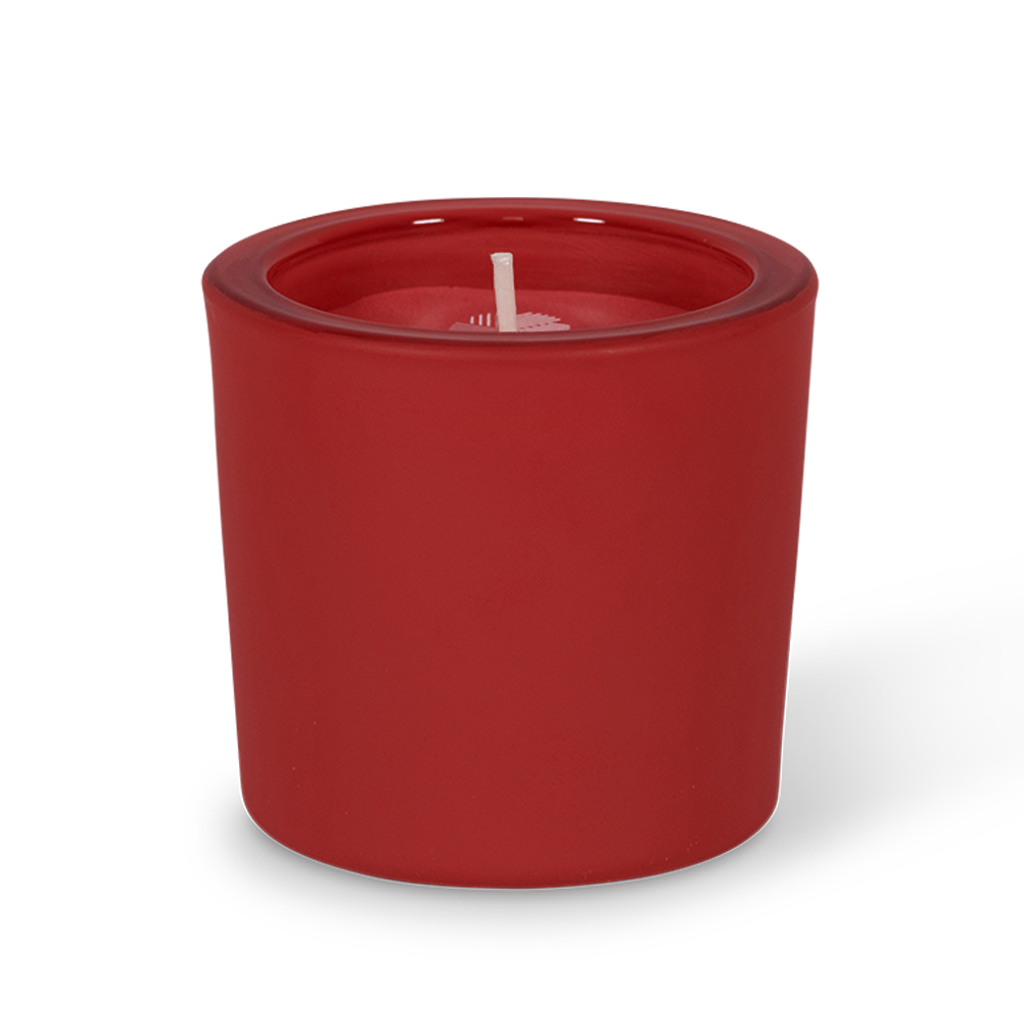 Orange Pomander Matte Poured Glass Votive