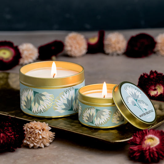 Winter Solstice Flora Lumina Tins