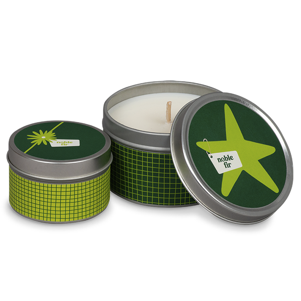 Noble Fir Winter of Love Tins