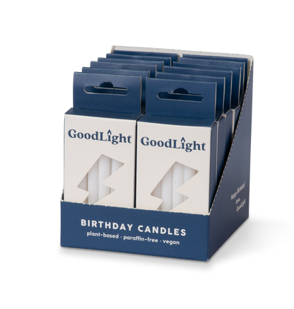 White Birthday Candles