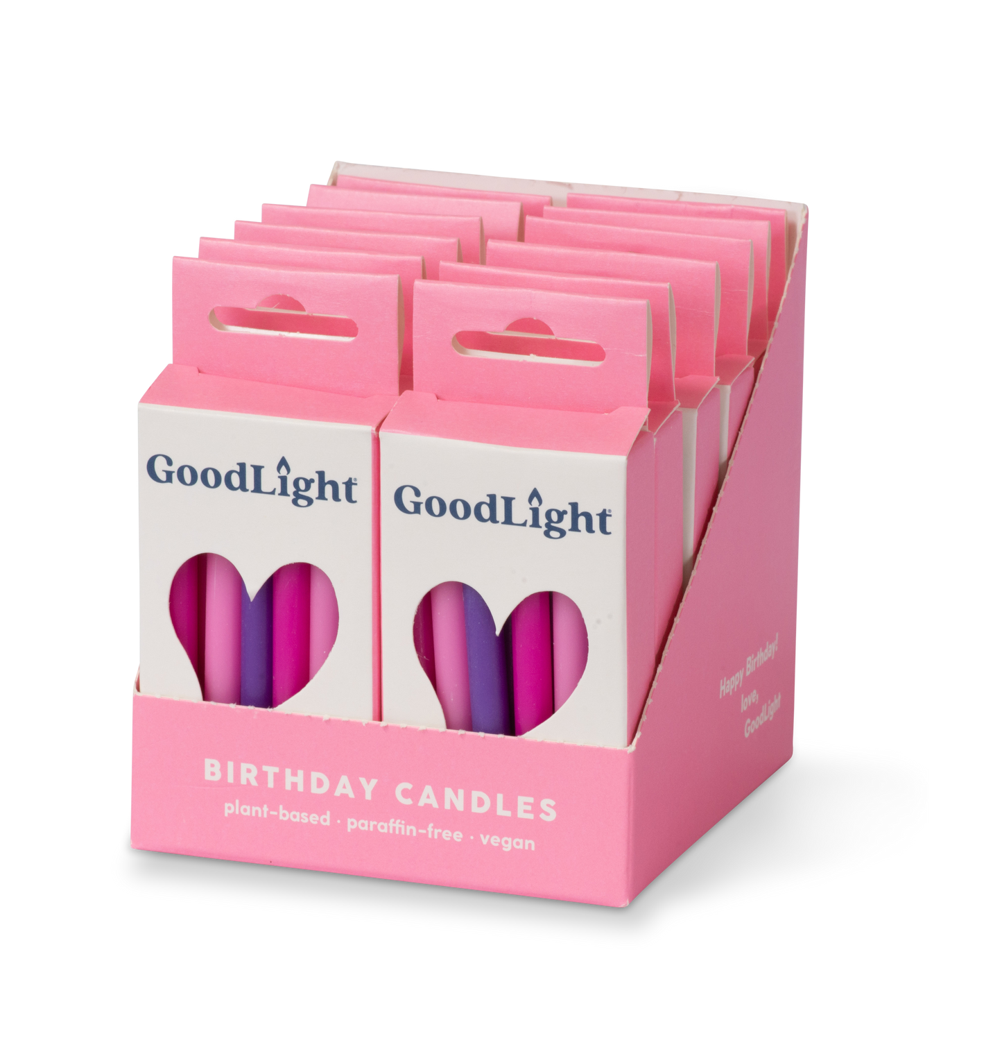 Pink and Purple Birthday Candles