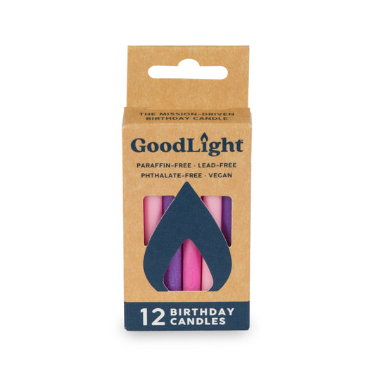 Pink and Purple Birthday Candles