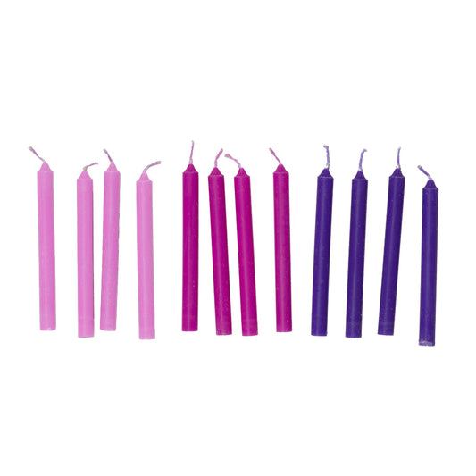 Pink and Purple Birthday Candles