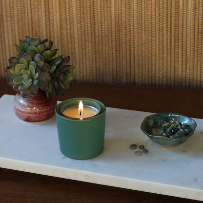 Desert Juniper Matte Poured Glass Votive