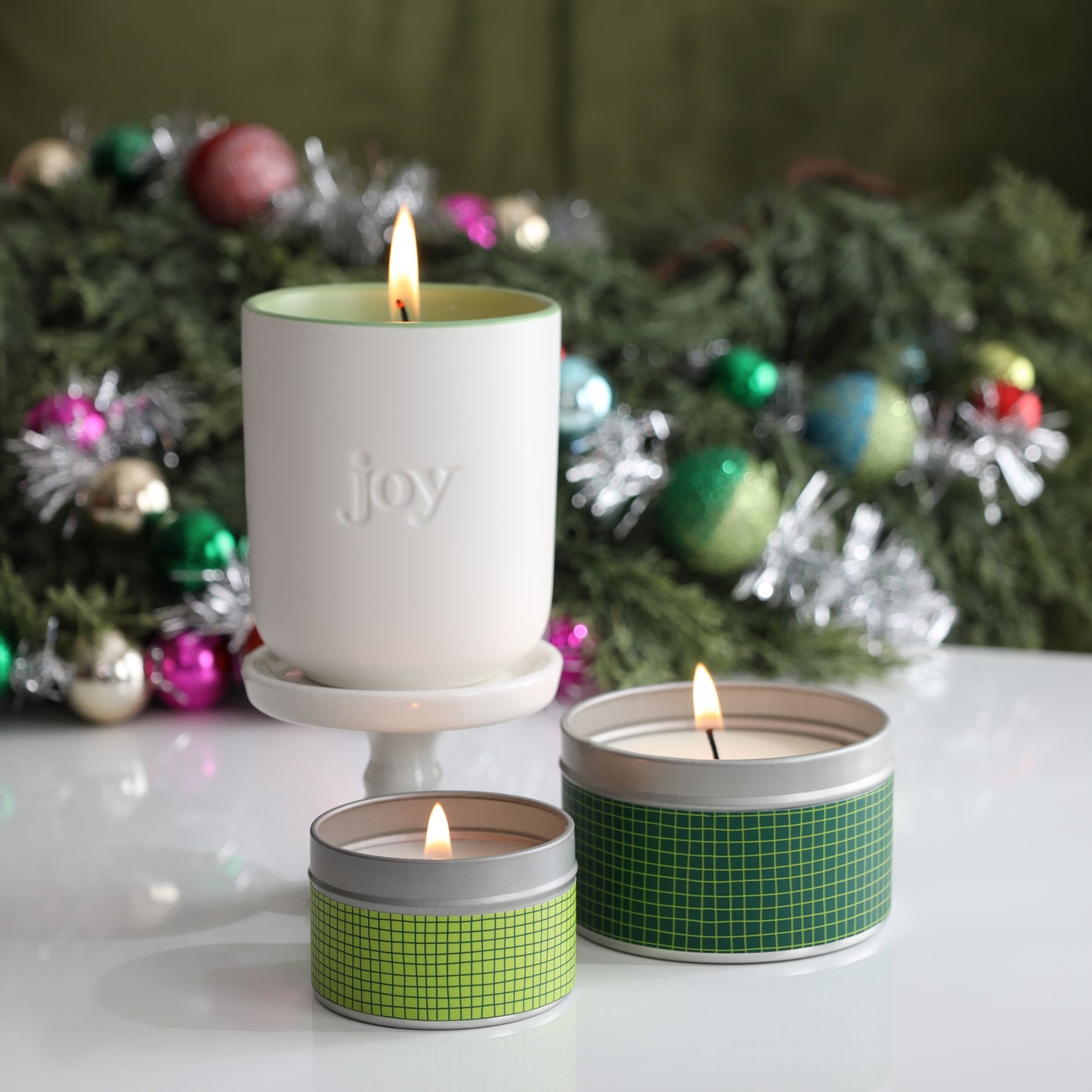 Noble Fir Winter of Love Tins