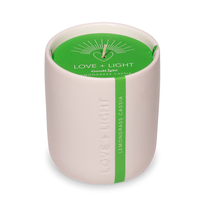 Lemongrass Cassia Love + Light Engraved Ceramic