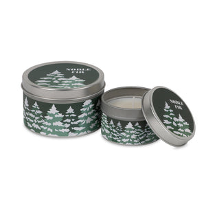 Noble Fir Snowy Tins