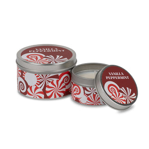 Vanilla Peppermint Snowy Tins