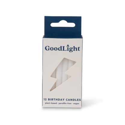 White Birthday Candles