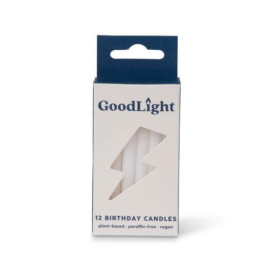 White Birthday Candles