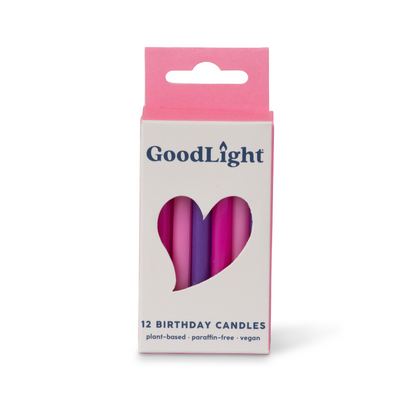 Pink and Purple Birthday Candles