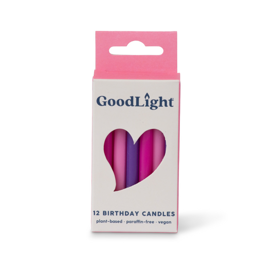 Pink and Purple Birthday Candles
