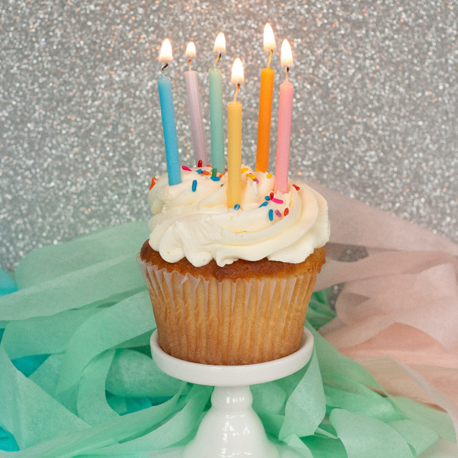 Pastel Birthday Candles