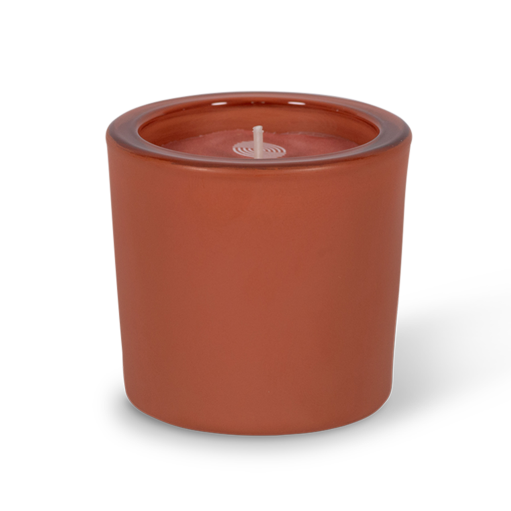 Harvest Moon Matte Poured Glass Votive