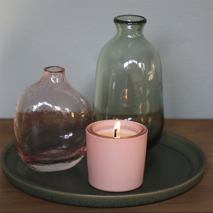 Rose Patchouli Matte Poured Glass Votive