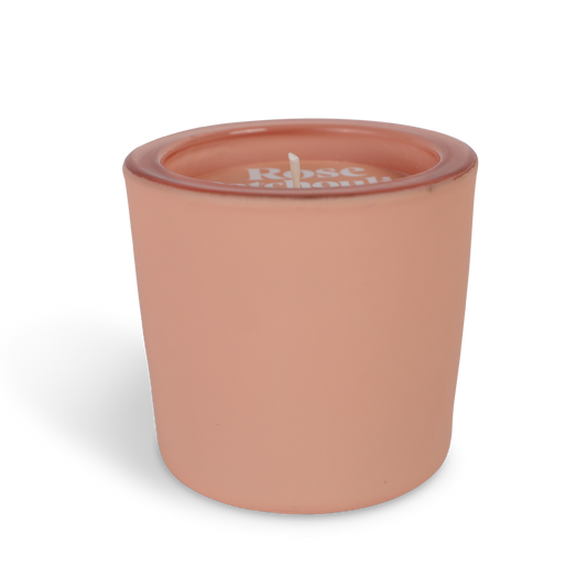 Rose Patchouli Matte Poured Glass Votive