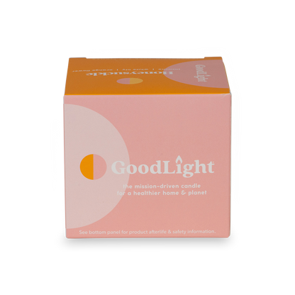 GoodLight Honeysuckle candle packaging on a white background