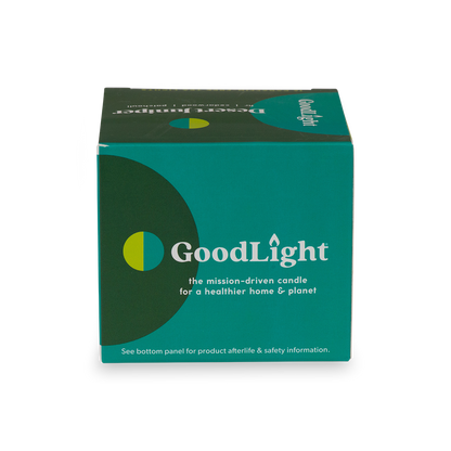GoodLight Desert Juniper tea light candle packaging on a white background