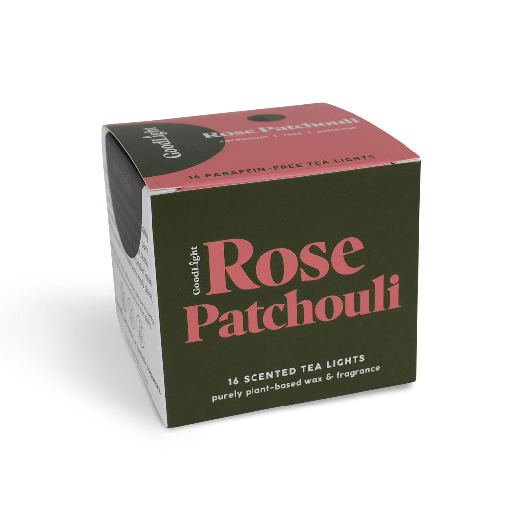 Rose Patchouli Tea Lights - 16-count