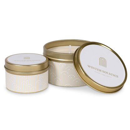 Winter Solstice Gold Tins