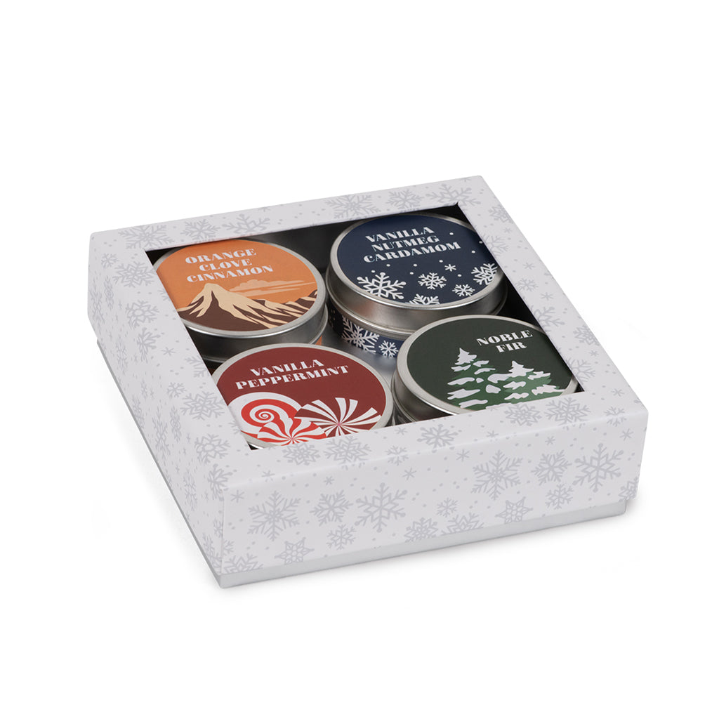 Holiday Gift Box Set - 4 Travel Tins