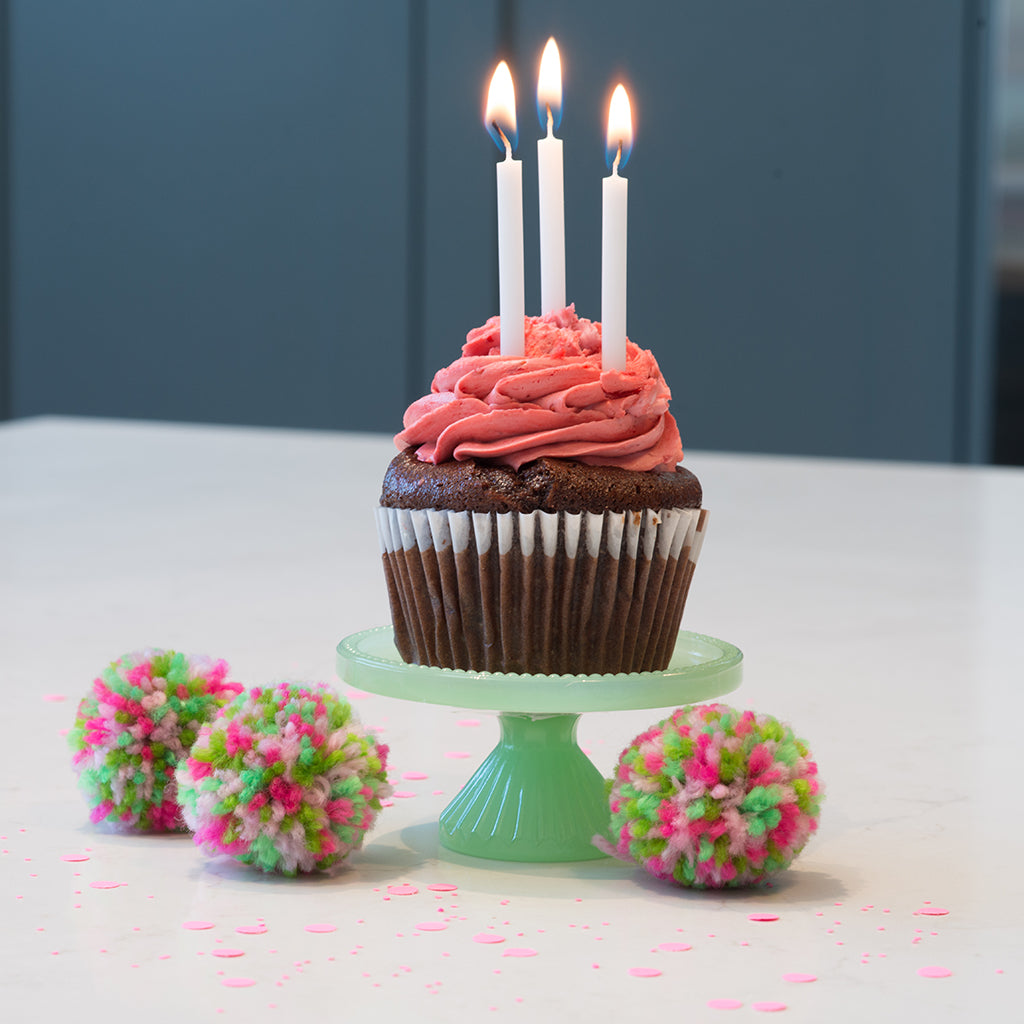 White Birthday Candles