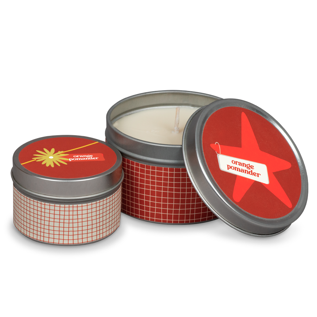 Orange Pomander Winter of Love Tins