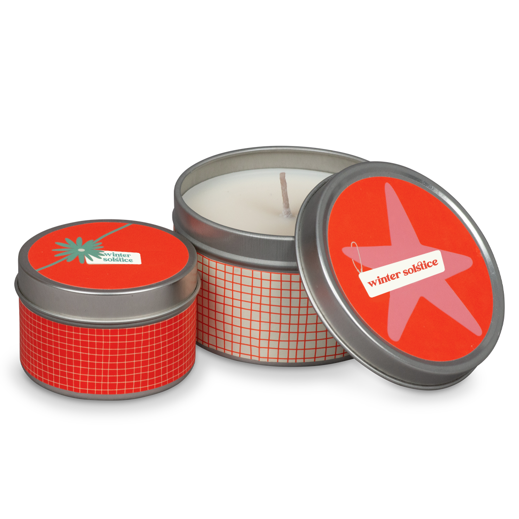Winter Solstice Winter of Love Tins
